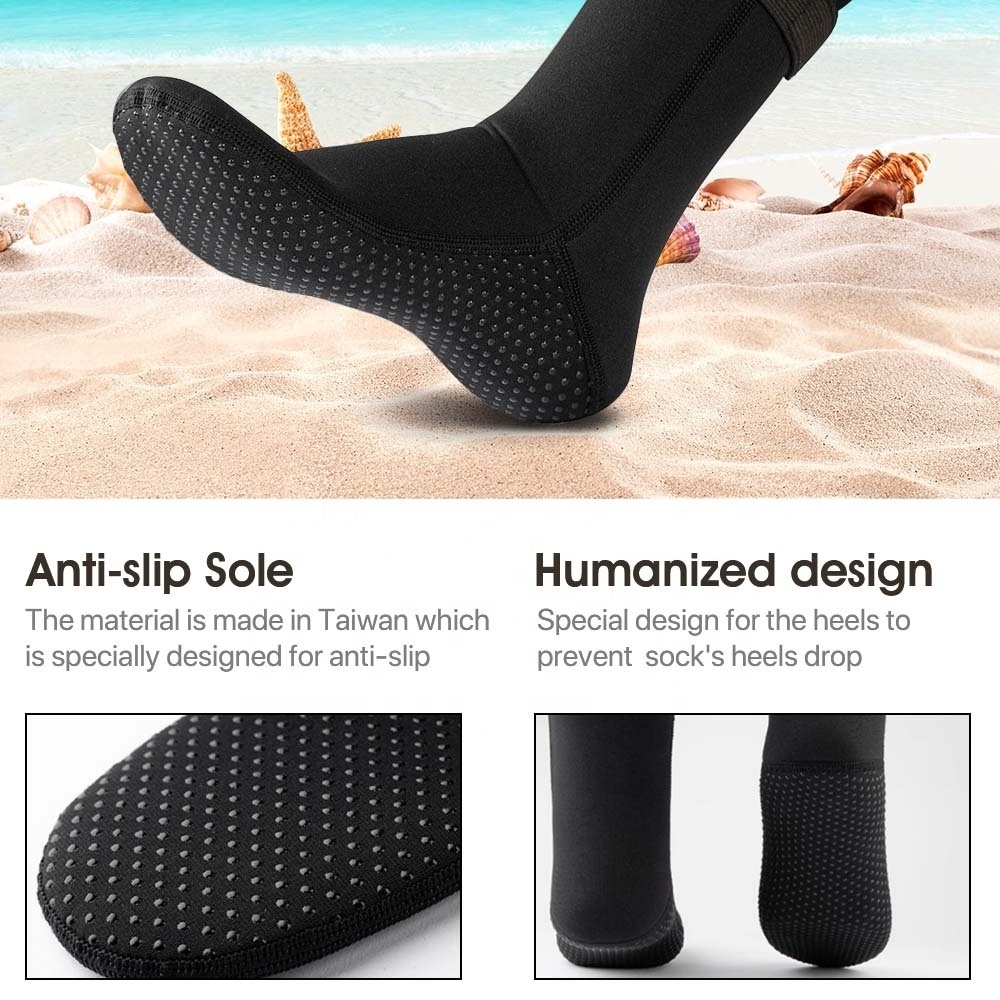 Wetsuit Spearfishing Neoprene Adults Free Diving Socks Beach Tennis Sand Socks Plus Size Neoprene Swim Sock Diving Shoes For Men