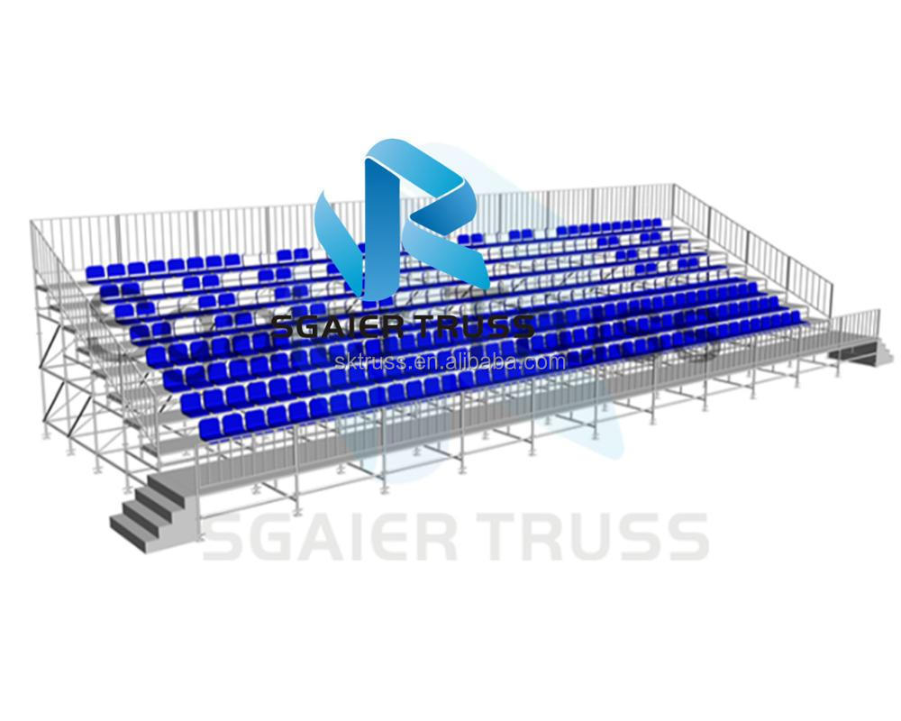 Easy install stadium bleachers with  canopy,school bleacher,steel structure bleachers seats