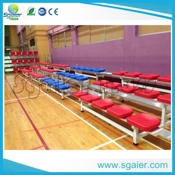 telescopic seating retractable gym bleachers indoor gym bleachers