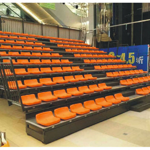 Professional movable stadium folding bleachers,plastic chair grandstand bleachers for sale