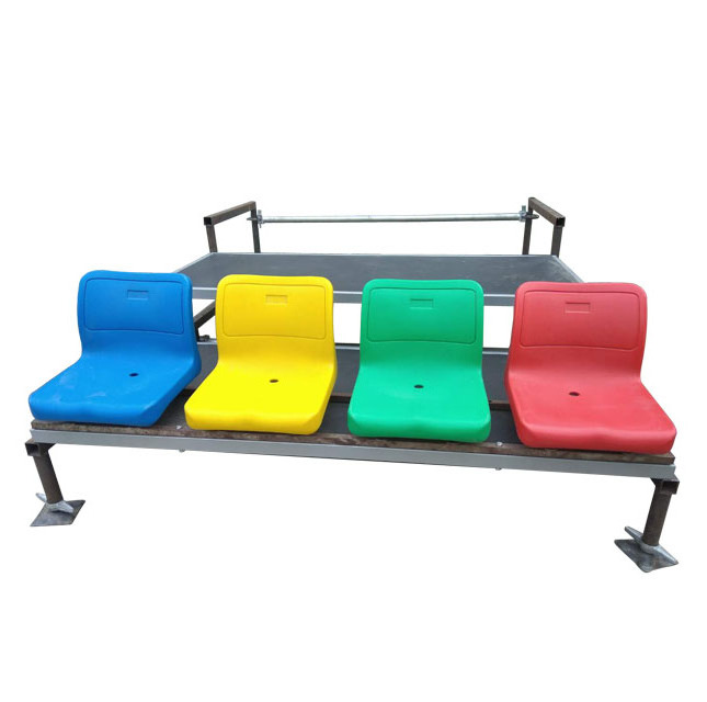 Professional movable stadium folding bleachers,plastic chair grandstand bleachers for sale