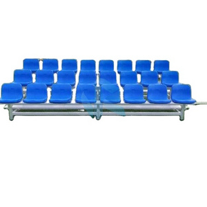 Soccer filed  bleachers, portable indoor bleachers seat  bench  for sale