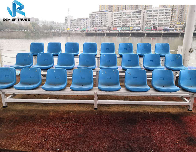 Outdoor temporary grandstand demountable bleachers stadium  tiers bleacher seat