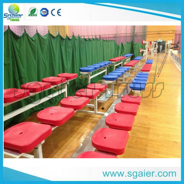 telescopic seating retractable gym bleachers indoor gym bleachers