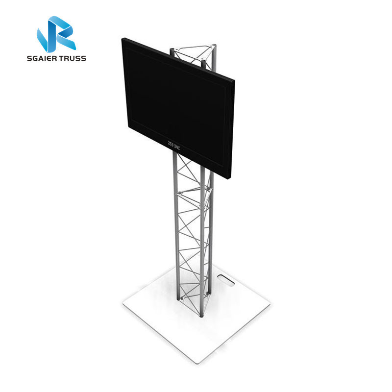 aluminum truss for tv, vertical truss for flat tv, tv stand trusses