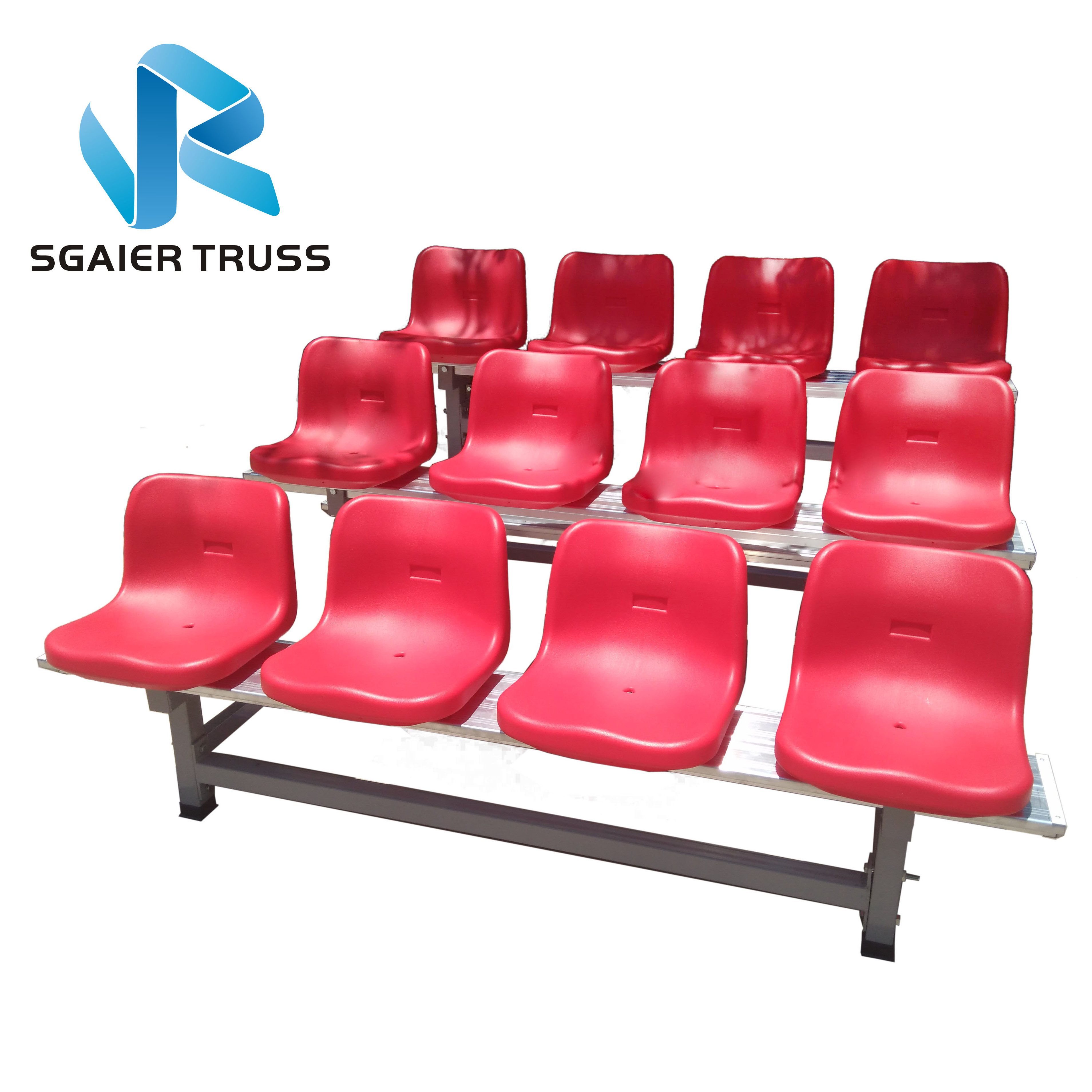 Outdoor temporary grandstand demountable bleachers stadium  tiers bleacher seat