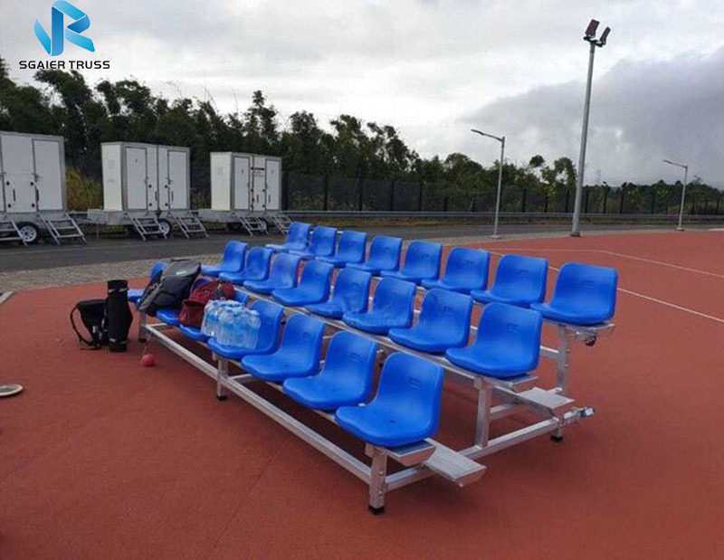 Hot Sale Stadium soccer field church aluminum retractable  Bleachers Tiered Seating