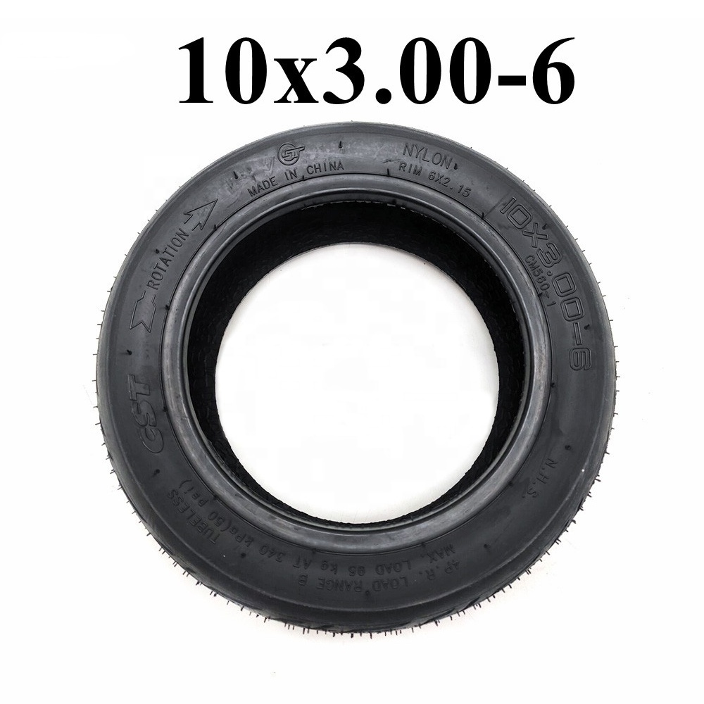 Electric Scooter 10 Inch tires 10x3.0 Wear Resistant Vacuum Tyre For Zero 11x  Kaabo Wolf Cst 10x3.00-6 Tubeless Tire