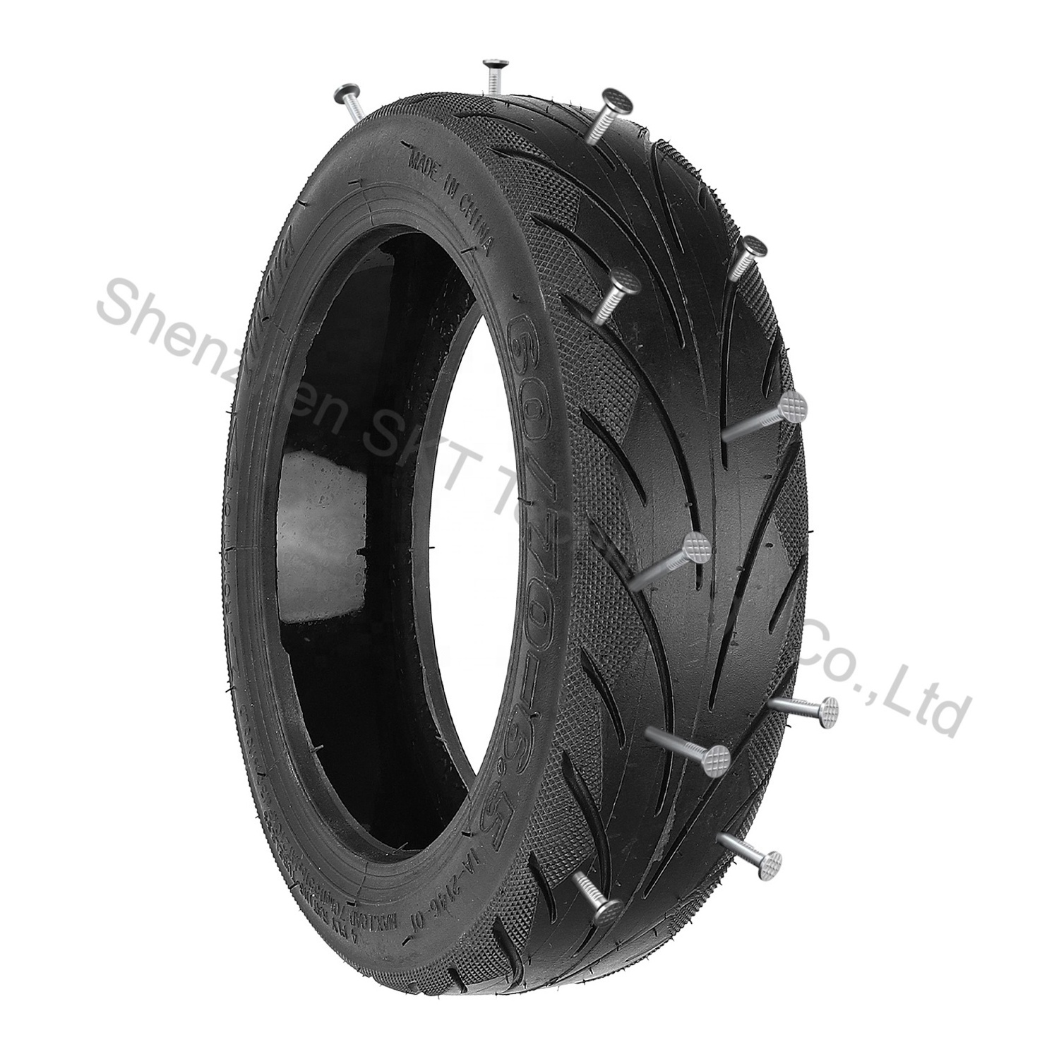 10 Inch Innova 60/70-6.5 Vacuum Tire For Ninebot Max G30/G30D/G30P Scooter Rubber Tubeless Tire With Glue Scooter Wheel