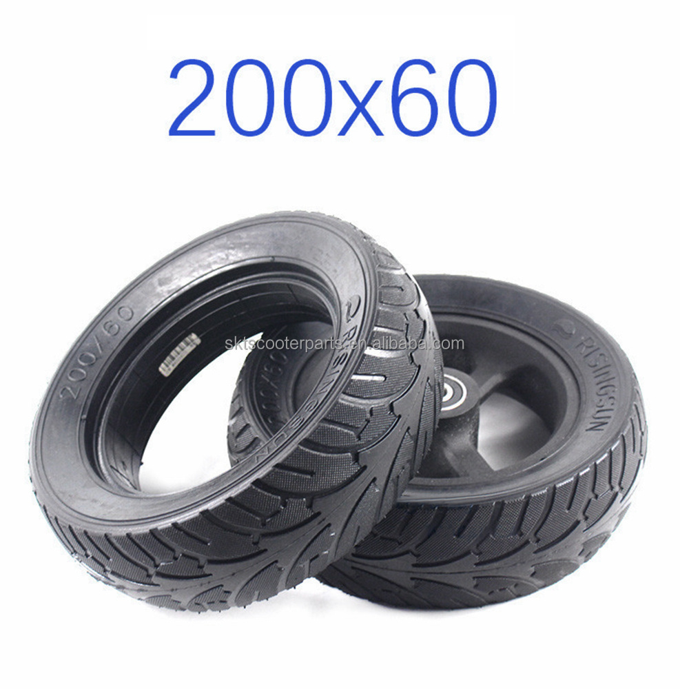 Minimotors Scooter Part 200x60 Solid Tire for Dualtron Raptor Raptor 2 Electric Scooter RISINGSUN 200*60 Solid Tyre Accessories