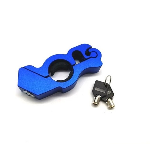 Motorcycle Handlebar Lock Handlebar Brake Handle Solid Lock Imitating Steal Lock Pull Rod ATV Dirt Street Bikes Anti Theft