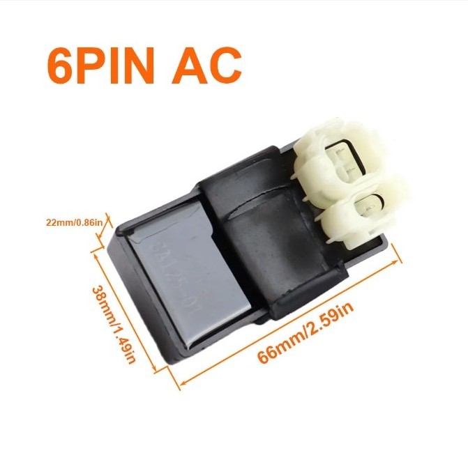 6 Pin Racing AC CDI Ignition Box Motorcycle GY6 Igniter For 50cc 60cc 80cc 100cc 125cc 150cc 180cc 200cc Scooter ATV Moped Gokar