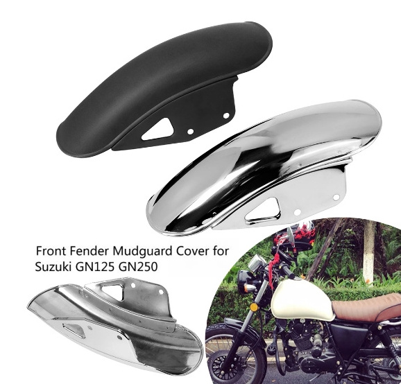 New Motorcycle Front Fender Mud Flap Guard Fairing Mudguard Fairing Mud Flaps Splash Guard Wheel Cover For Suzuki GN125 GN250