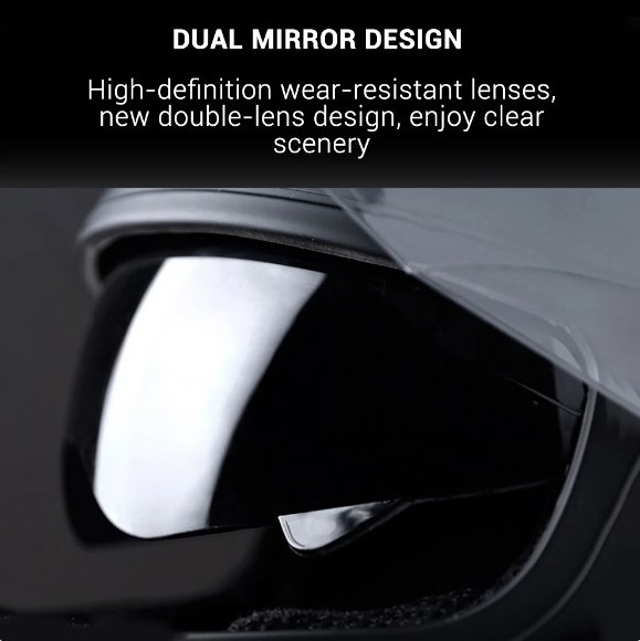 Men's Motorcycle Helmet Double Visor Anti-fog Lenses Face Full Helmet Black Motorcycle Helmet Women Racing