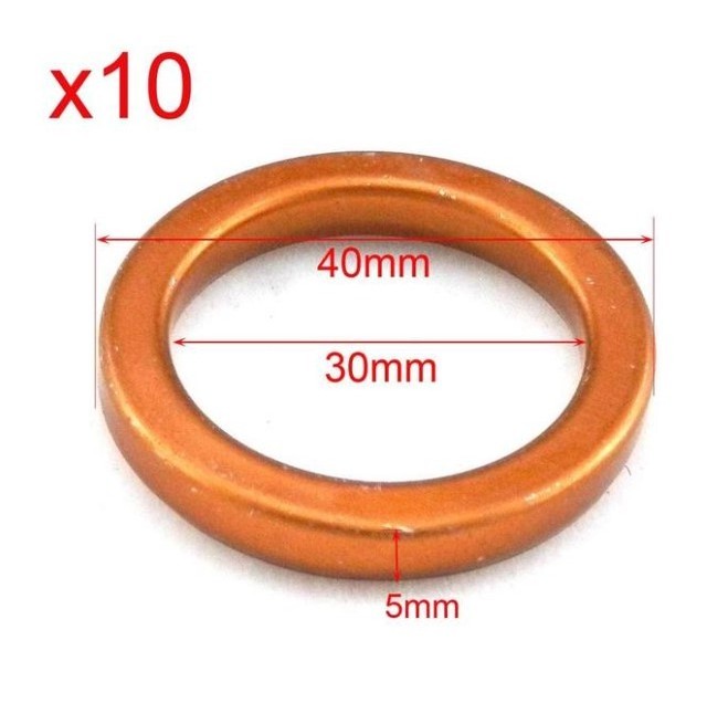 10 Pieces Muffler Exhaust Gasket For Motorcycle 49cc 50cc 60cc 70cc 80cc 110cc 150cc 125cc Scooter Bike ATV Moped