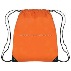 Hot sale Recycled organic cotton drawstring backpack Customize factory direct sale organic cotton canvas drawstring backpacks