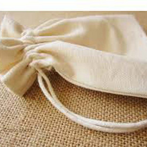 Organic Cotton Linen Eco Best Quality Drawstring Bag Small Stylish Cotton Linen Drawstring Logo Promotion String Pouch Bag