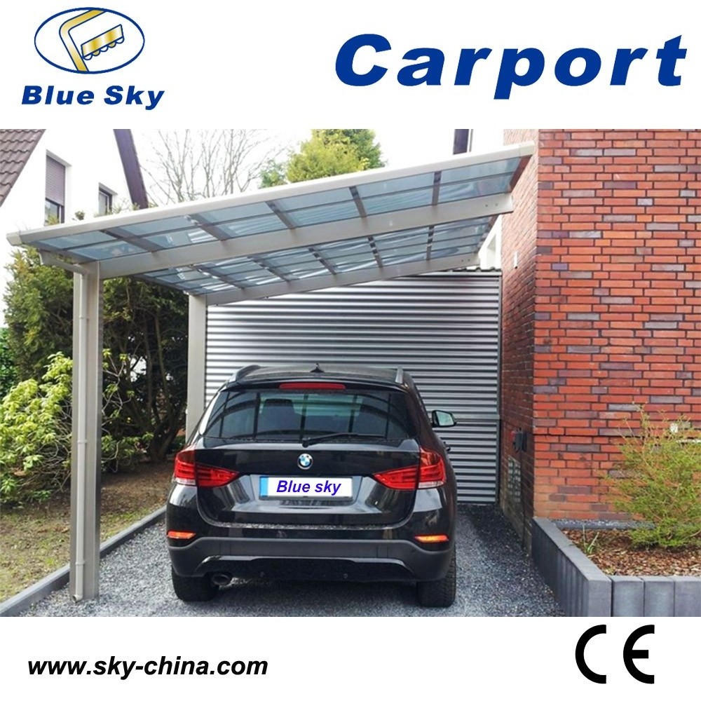 Durable free standing aluminum cantilever carport