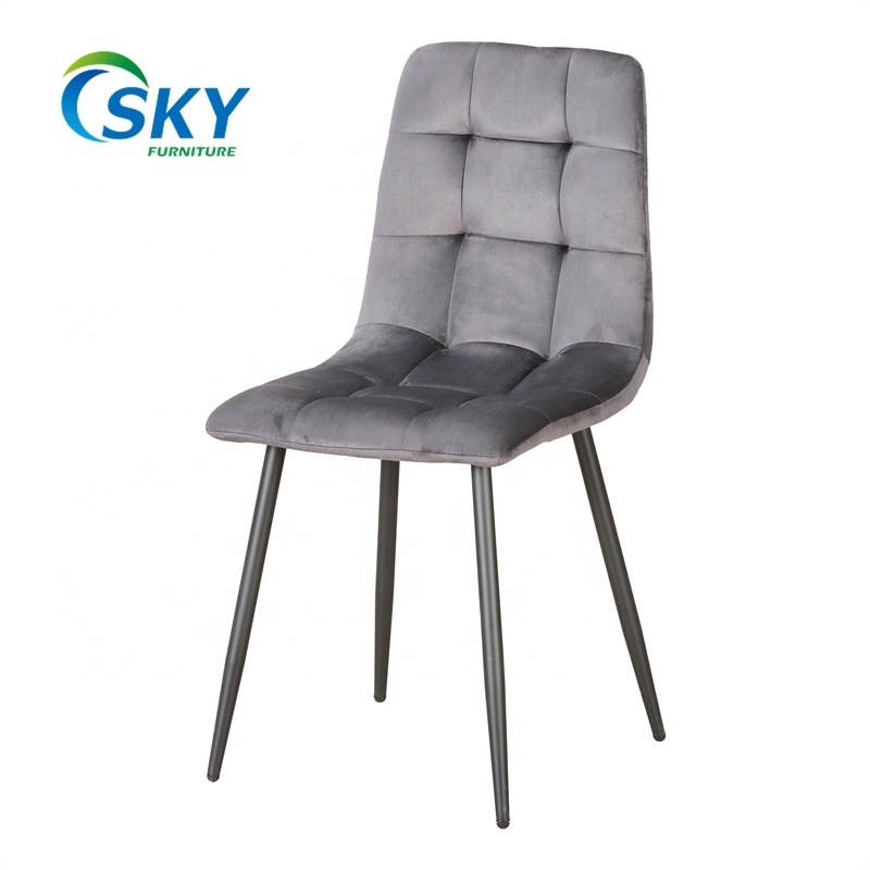 SKY furniture factory wholesale luxury Nordic Modern Design velvet living and dining room dining chair