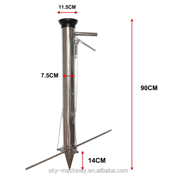 Hand held transplanter for tomato vegetable seed planting machinery