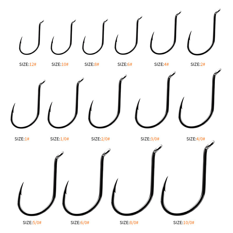 High Quality Octopus Hook Saltwater High Carbon Steel Barbed Assist Hooks Offset Fishing Circle Hooks