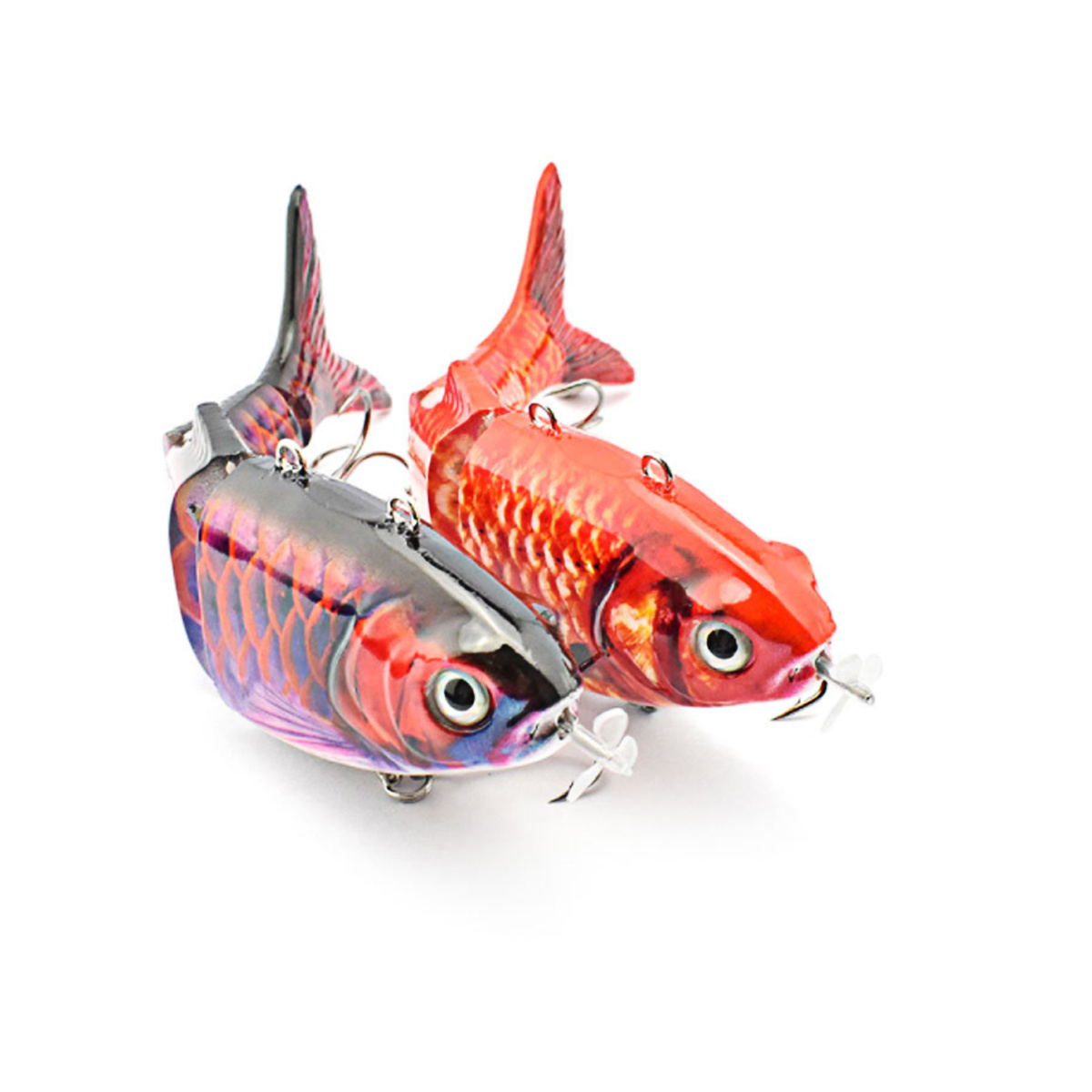 Manufacturer 130mm 42g  Fishing Multi Jointed Electric Automatic 4 Section Robot Fishing Lure