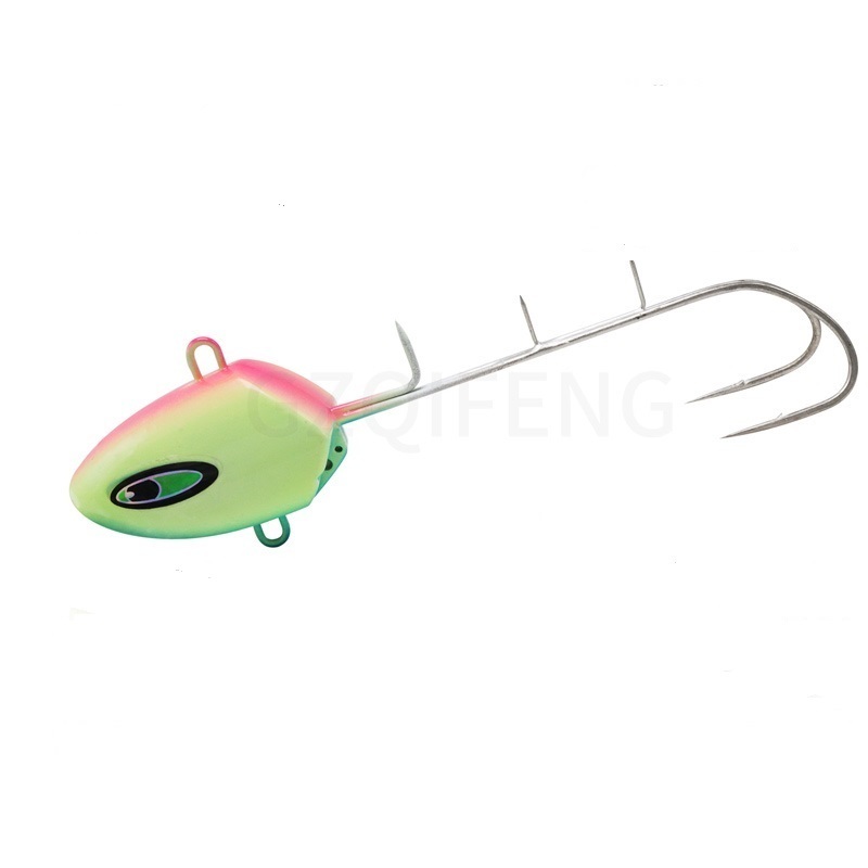 Sea Fishing Trolling 250G Jig Hook Jig Head Fish Hook Luminous Knife Fishing Jig Head  Stainless Steel Treble Hooks