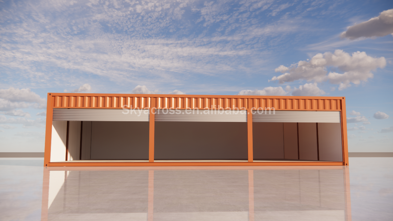 Storage container warehouse shutter door insulated container