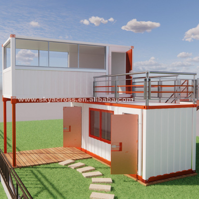 Modern Design Product Prefab Container House 2 Bedroom Prefab House Container with bathroom living room kitchen