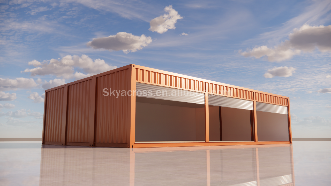 Storage container warehouse shutter door insulated container