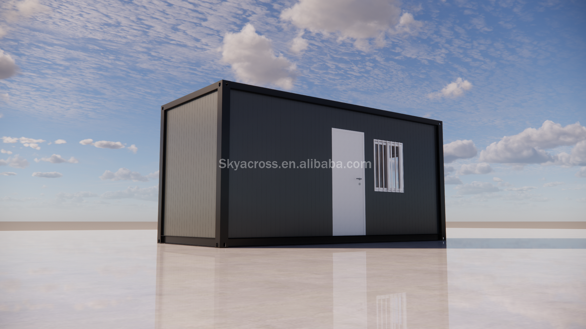 new technology container office steel structure frame welded foldable flat pack container house as dormitory