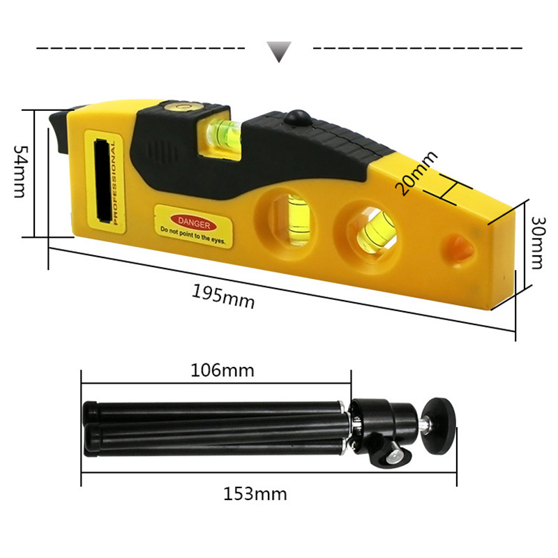 Cross-line Infrared Lazer Level Woodworking Niveau Laser With Leiser Profissional Tripod 2 Lines Machine Laser Level 360