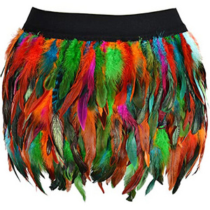 Cheap Feather Skirt For Women, Ostrich Feather Skirt Red Feather Skirt