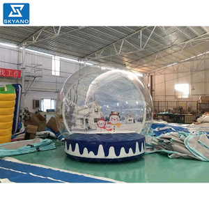 Inflatable snow globe photo booth, inflatable human size snow globe for Christmas