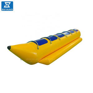 Inflatable banana boat water bike with tube floating