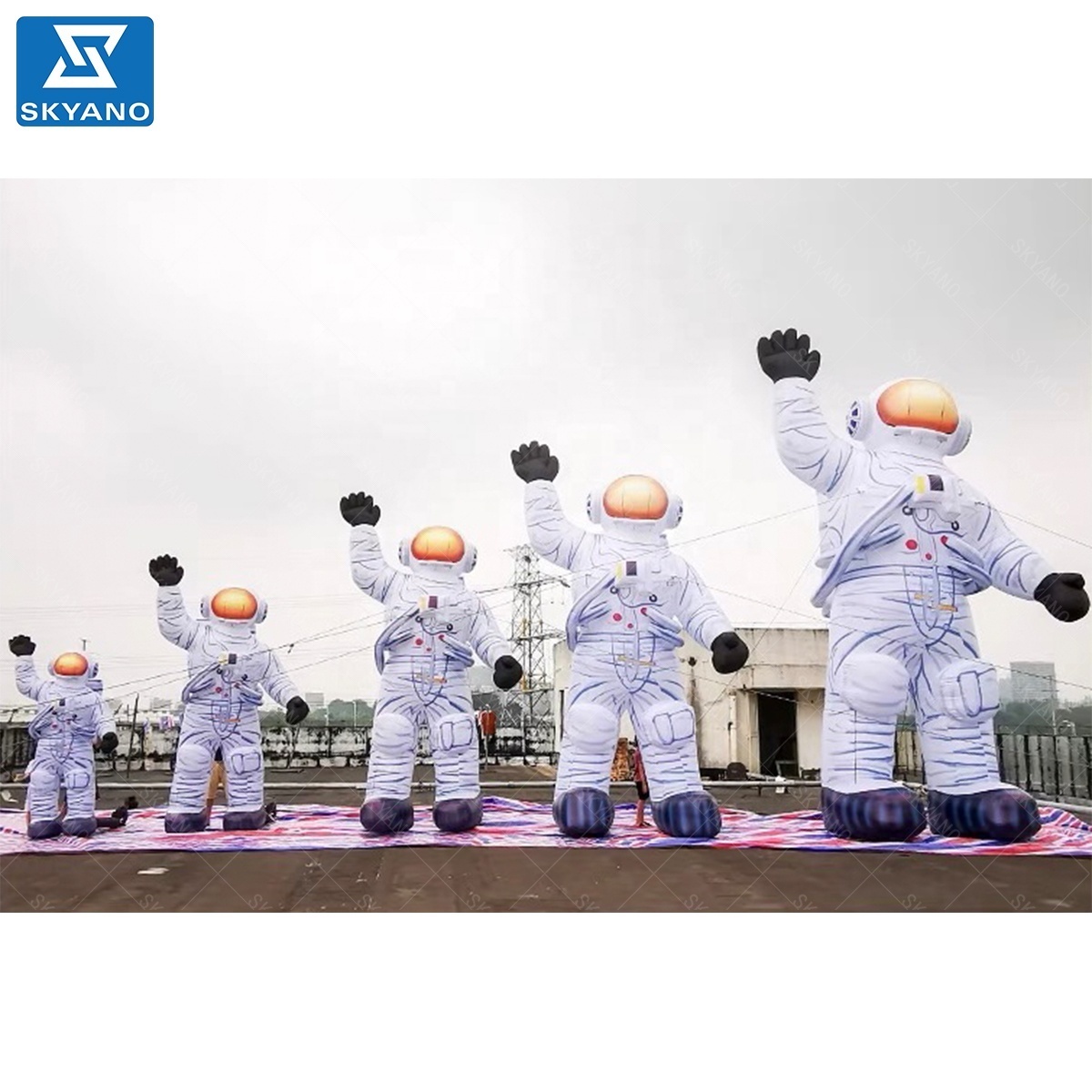 Inflatable Astronaut/Spaceman Balloon Model with led light