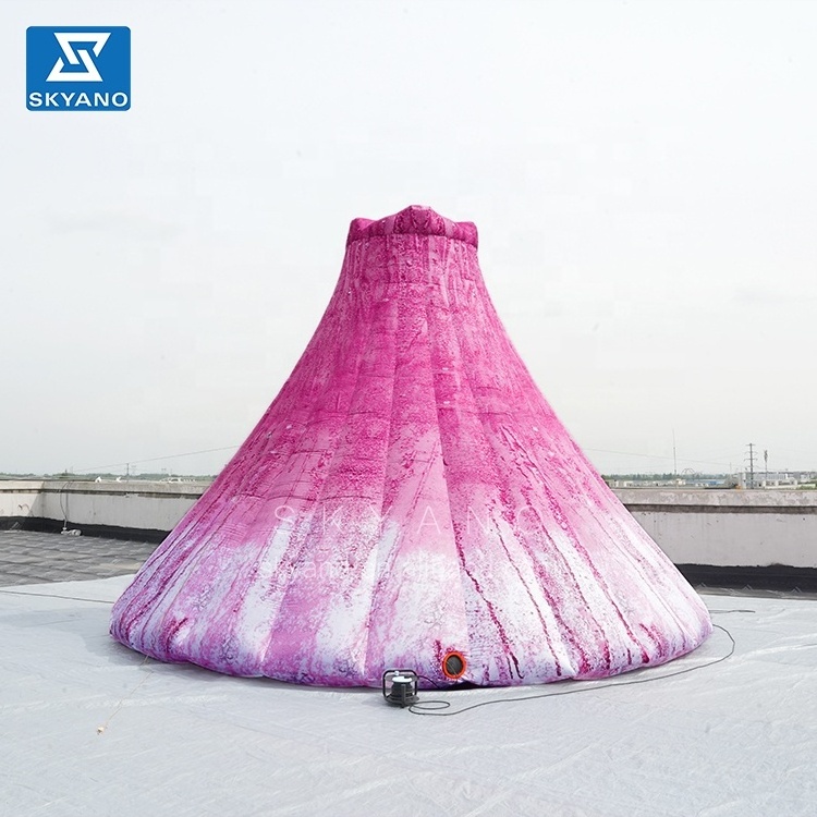 Pink volcano Inflatable pink volcano Peak mountain for Art installations Inflatable Art Sculpture