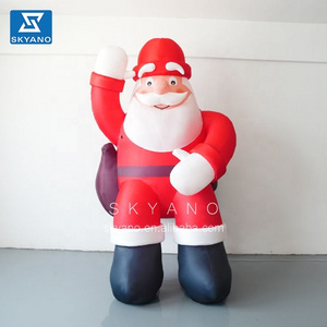 Inflatable giant Santa Claus Christmas Advertising Giant Inflatable Christmas  Santa Claus sitting on the roof for sale