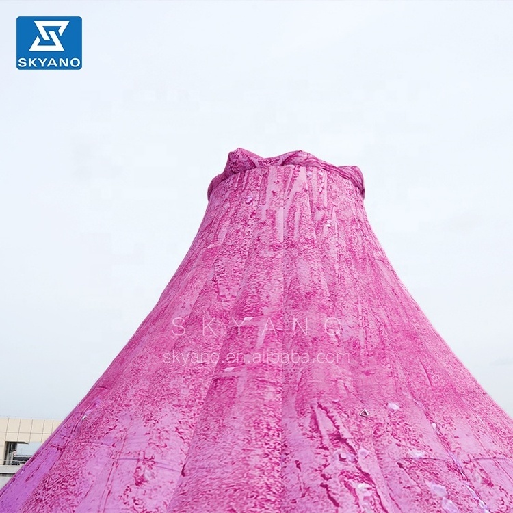 Pink volcano Inflatable pink volcano Peak mountain for Art installations Inflatable Art Sculpture