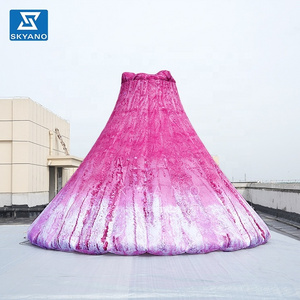 Pink volcano Inflatable pink volcano Peak mountain for Art installations Inflatable Art Sculpture