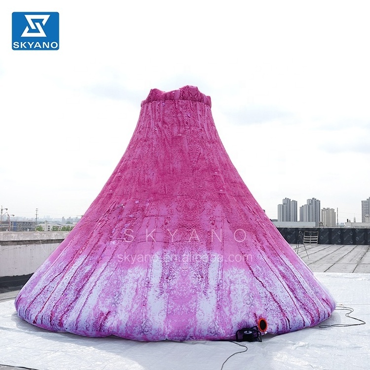 Pink volcano Inflatable pink volcano Peak mountain for Art installations Inflatable Art Sculpture