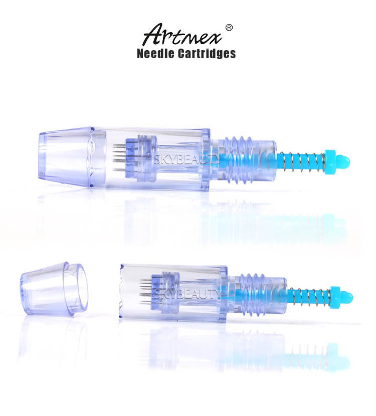 Artmex V6 V7 V8 V9 V11 disposable 1 3 5 7 9 12 24 36 42 Nano MTS permanent makeup ez PMU 5rl 3p 1r 1rl tattoo needle cartridge