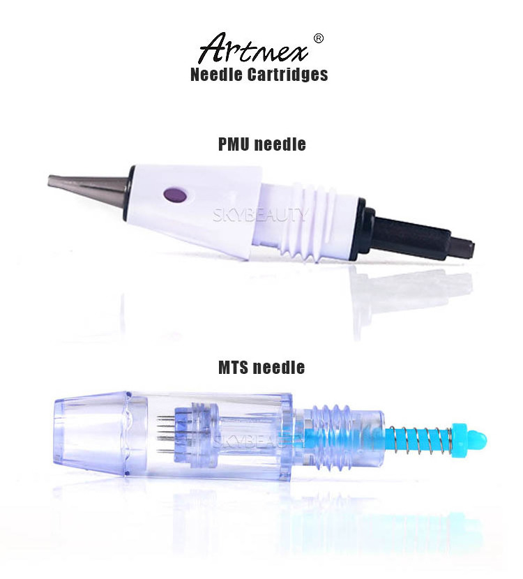 Artmex V6 V7 V8 V9 V11 disposable 1 3 5 7 9 12 24 36 42 Nano MTS permanent makeup ez PMU 5rl 3p 1r 1rl tattoo needle cartridge