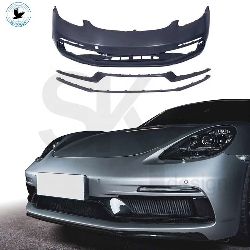 Factory price car bumper GTS Body kit for Porsche 718 Cayman Boxster upgrade front bumper rear diffuser PP material