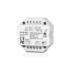 SKYDANCE S1-B(WZ) 100V-240VAC zigbee triac dimmer rf Tuya triac Push switch AC phase cut dimmer for led lamps