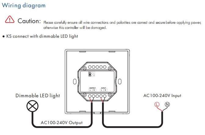 Skydance KS LED controller 110V 220V 240 VAC Rotary Panel AC Triac led Dimmer switch for Led bulb