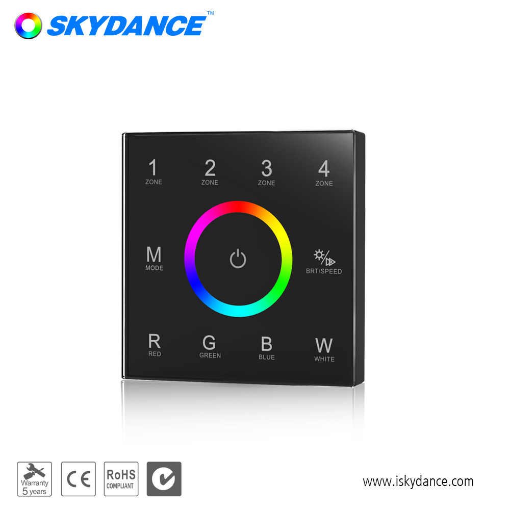 Skydance T14 100-240VAC 4 zones  DMX512 master Smart home remote controller for lighting control RGB RGBW LED light