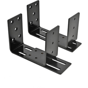 Adjustable Door Barricade Brackets Heavy Duty Open Bar Security Holder Bracket,Drop Open Bar Holder for Your Home, Barn