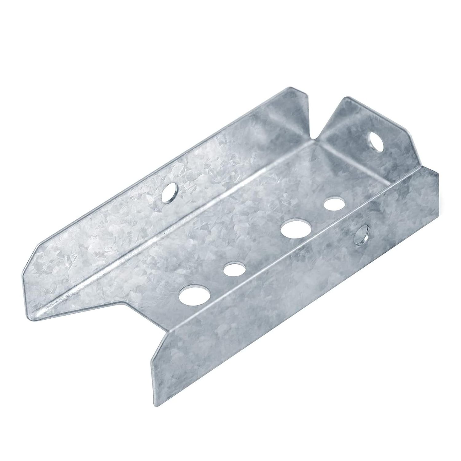 Fence Bracket Repair Kit 10 Pack Galvanized 2x4 Brackets for Wood Rail Includes 70pcs 304 Stainless Steel Screws