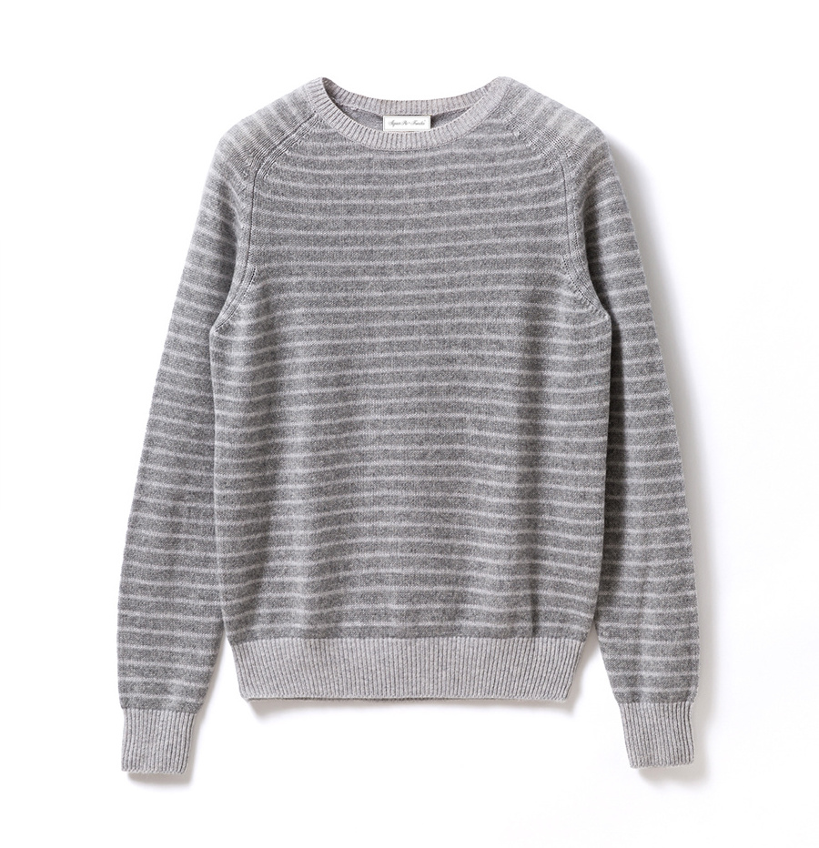 Square Fonda stock Unisex Stripe Thick Warm Wholesale Wool Knitted Pullover Sweater Cashmere.